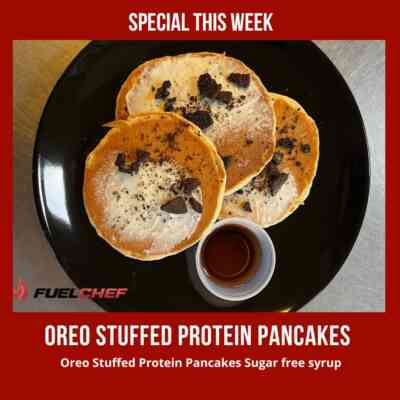Oreo Protein Pancakes