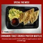 Cinnamon toast crunch Protein waffles