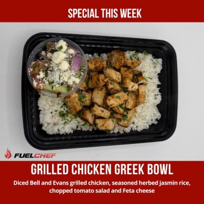 GRILLED CHICKEN GREEK BOWL