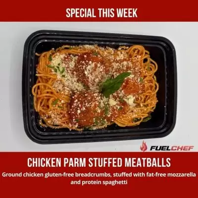 Chicken Parm stuffed meatballs