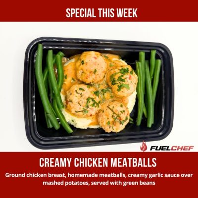 creamy chicken meatballs