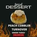 Peach Cobbler Turnover