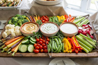 raw veggie platter