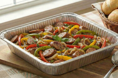 sausage peppers onions